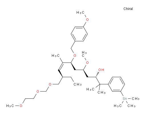 (3S,5S,7S,10R,Z)-5-methoxy-7-((4-methoxybenzyl)oxy)-10-(((2-methoxyethoxy)methoxy)methyl)-2,8-dimethyl-2-(3-(trimethylstannyl)phenyl)dodec-8-en-3-ol