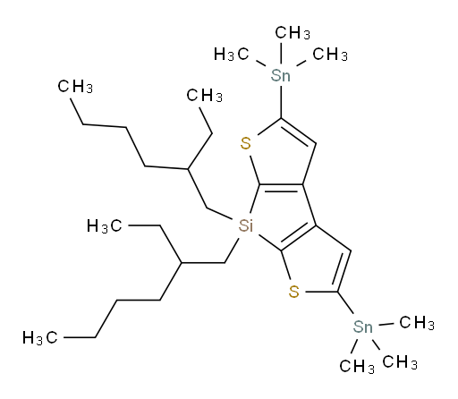 7,7-bis(2-ethylhexyl)-2,5-bis(trimethylstannyl)-7H-silolo[2,3-b:5,4-b']dithiophene