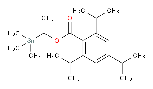 1-(trimethylstannyl)ethyl 2,4,6-triisopropylbenzoate