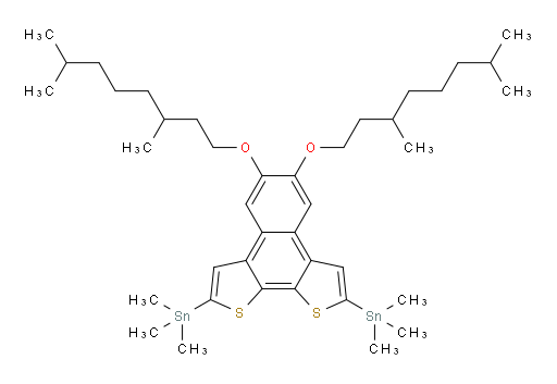 (5,6-bis((3,7-dimethyloctyl)oxy)naphtho[2,1-b:3,4-b']dithiophene-2,9-diyl)bis(trimethylstannane)