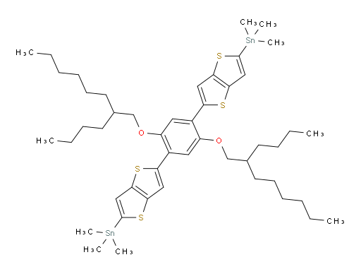 (5,5'-(2,5-bis((2-butyloctyl)oxy)-1,4-phenylene)bis(thieno[3,2-b]thiophene-5,2-diyl))bis(trimethylstannane)