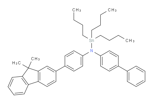 N-([1,1'-biphenyl]-4-yl)-1,1,1-tributyl-N-(4-(9,9-dimethyl-9H-fluoren-2-yl)phenyl)stannanamine