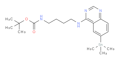 tert-butyl (4-((6-(trimethylstannyl)quinazolin-4-yl)amino)butyl)carbamate