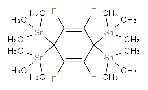(perfluorocyclohexa-2,5-diene-1,1,4,4-tetrayl)tetrakis(trimethylstannane)