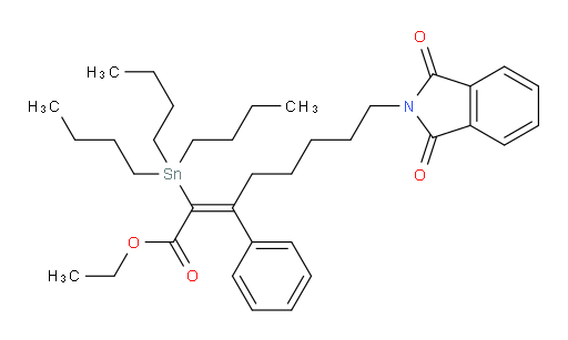 (E)-ethyl 8-(1,3-dioxoisoindolin-2-yl)-3-phenyl-2-(tributylstannyl)oct-2-enoate