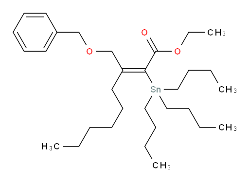(E)-ethyl 3-((benzyloxy)methyl)-2-(tributylstannyl)non-2-enoate