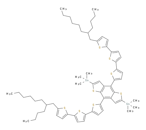 (4,8-bis(5''-(2-butyloctyl)-[2,2':5',2''-terthiophen]-5-yl)benzo[1,2-b:4,5-b']dithiophene-2,6-diyl)bis(trimethylstannane)
