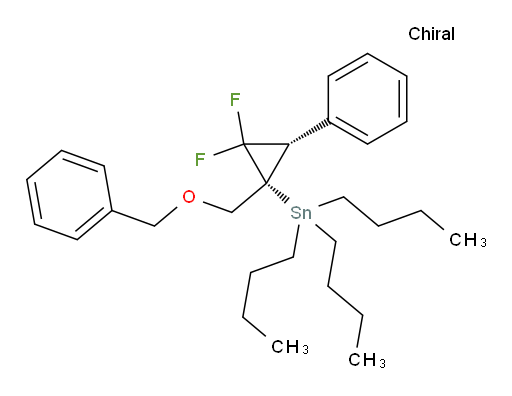 ((1R,3S)-1-((benzyloxy)methyl)-2,2-difluoro-3-phenylcyclopropyl)tributylstannane