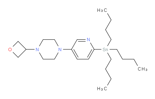 1-(oxetan-3-yl)-4-(6-(tributylstannyl)pyridin-3-yl)piperazine