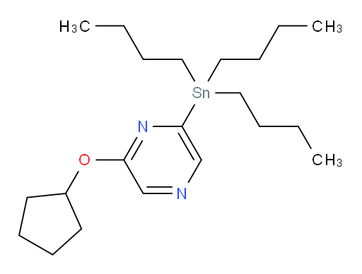 2-(cyclopentyloxy)-6-(tributylstannyl)pyrazine