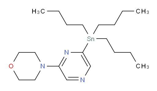 4-(6-(tributylstannyl)pyrazin-2-yl)morpholine