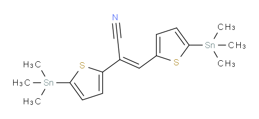 (E)-2,3-bis(5-(trimethylstannyl)thiophen-2-yl)acrylonitrile