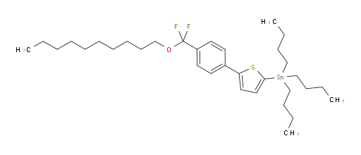 tributyl(5-(4-((decyloxy)difluoromethyl)phenyl)thiophen-2-yl)stannane