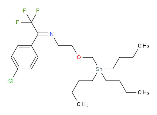 (E)-N-(1-(4-chlorophenyl)-2,2,2-trifluoroethylidene)-2-((tributylstannyl)methoxy)ethanamine