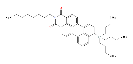 2-octyl-8-(tributylstannyl)-1H-benzo[5,10]anthra[2,1,9-def]isoquinoline-1,3(2H)-dione