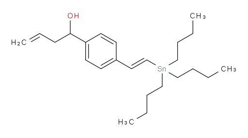 (E)-1-(4-(2-(tributylstannyl)vinyl)phenyl)but-3-en-1-ol