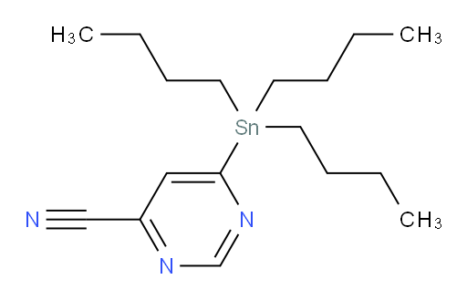 6-(tributylstannyl)pyrimidine-4-carbonitrile