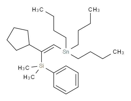(Z)-(1-cyclopentyl-2-(tributylstannyl)vinyl)dimethyl(phenyl)silane