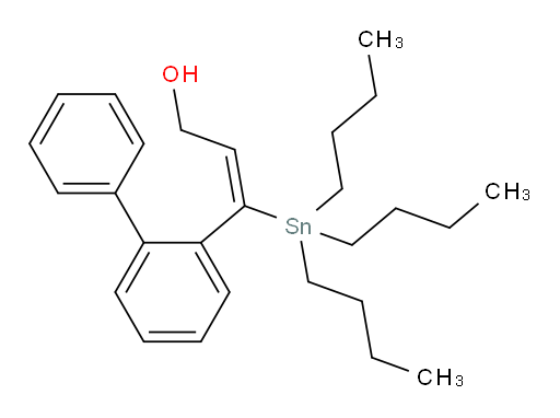 (E)-3-([1,1'-biphenyl]-2-yl)-3-(tributylstannyl)prop-2-en-1-ol
