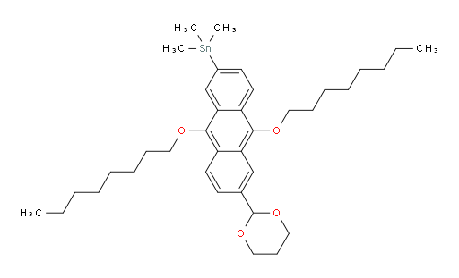 (6-(1,3-dioxan-2-yl)-9,10-bis(octyloxy)anthracen-2-yl)trimethylstannane
