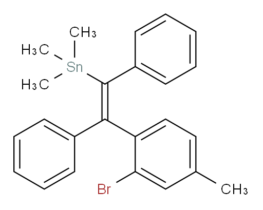 (E)-(2-(2-bromo-4-methylphenyl)-1,2-diphenylvinyl)trimethylstannane