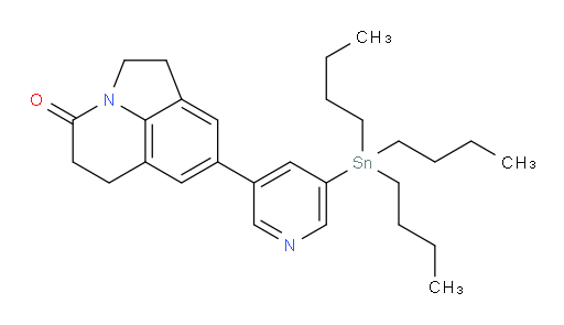 8-(5-(tributylstannyl)pyridin-3-yl)-5,6-dihydro-1H-pyrrolo[3,2,1-ij]quinolin-4(2H)-one