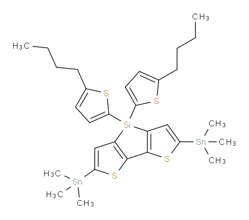 4,4-bis(5-butylthiophen-2-yl)-2,6-bis(trimethylstannyl)-4H-silolo[3,2-b:4,5-b']dithiophene