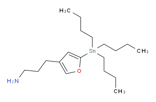 3-(5-(tributylstannyl)furan-3-yl)propan-1-amine