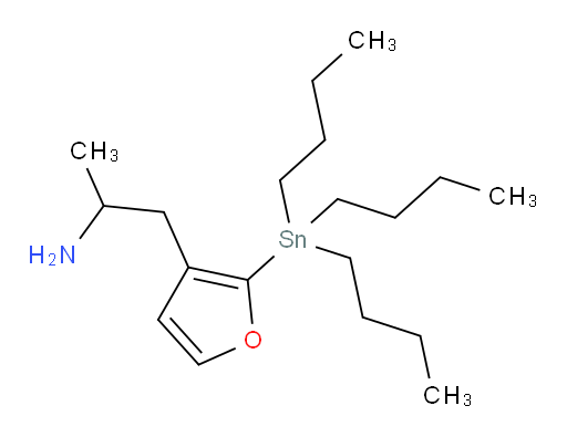 1-(2-(三丁基锡基)呋喃-3-基)丙-2-胺