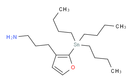 3-(2-(tributylstannyl)furan-3-yl)propan-1-amine