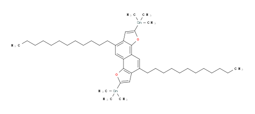 (5,10-didodecylnaphtho[1,2-b:5,6-b']difuran-2,7-diyl)bis(trimethylstannane)
