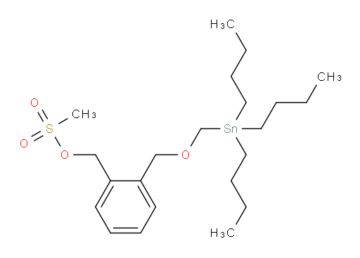 2-(((tributylstannyl)methoxy)methyl)benzyl methanesulfonate