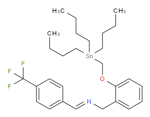 (E)-1-(2-((三丁基锡基)甲氧基)苯基)-N-(4-(三氟甲基)苄亚基)甲胺