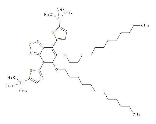 5,6-bis(dodecyloxy)-4,7-bis(5-(trimethylstannyl)thiophen-2-yl)benzo[c][1,2,5]thiadiazole