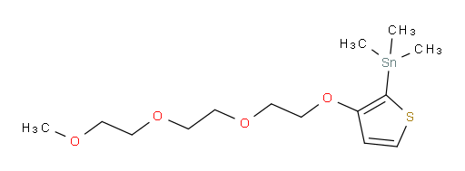 (3-(2-(2-(2-methoxyethoxy)ethoxy)ethoxy)thiophen-2-yl)trimethylstannane