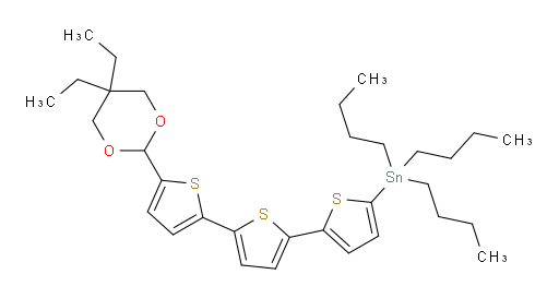 tributyl(5''-(5,5-diethyl-1,3-dioxan-2-yl)-[2,2':5',2''-terthiophen]-5-yl)stannane