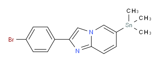 2-(4-bromophenyl)-6-(trimethylstannyl)imidazo[1,2-a]pyridine