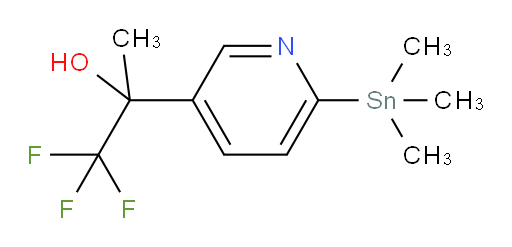 1,1,1-trifluoro-2-(6-(trimethylstannyl)pyridin-3-yl)propan-2-ol