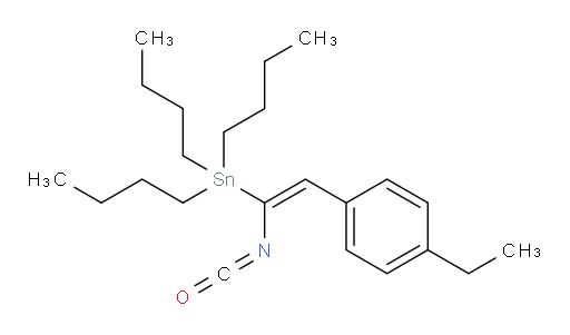 (E)-tributyl(2-(4-ethylphenyl)-1-isocyanatovinyl)stannane