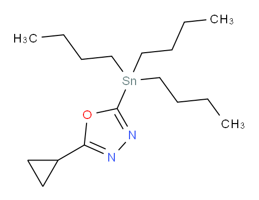 2-cyclopropyl-5-(tributylstannyl)-1,3,4-oxadiazole
