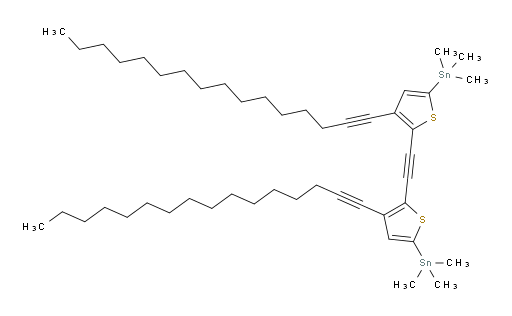 1,2-bis(3-(hexadec-1-yn-1-yl)-5-(trimethylstannyl)thiophen-2-yl)ethyne