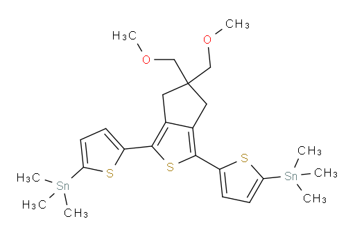 (5,5'-(5,5-bis(methoxymethyl)-5,6-dihydro-4H-cyclopenta[c]thiophene-1,3-diyl)bis(thiophene-5,2-diyl))bis(trimethylstannane)