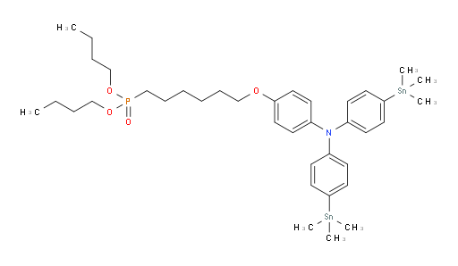 dibutyl (6-(4-(bis(4-(trimethylstannyl)phenyl)amino)phenoxy)hexyl)phosphonate