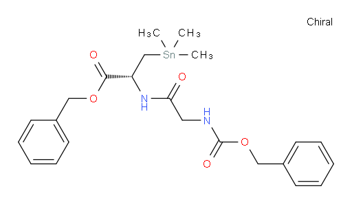 (R)-benzyl 2-(2-(((benzyloxy)carbonyl)amino)acetamido)-3-(trimethylstannyl)propanoate