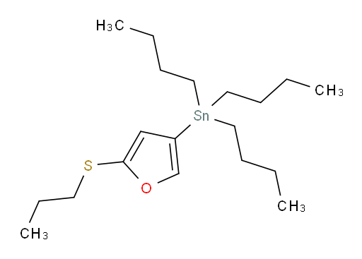 tributyl(5-(propylthio)furan-3-yl)stannane