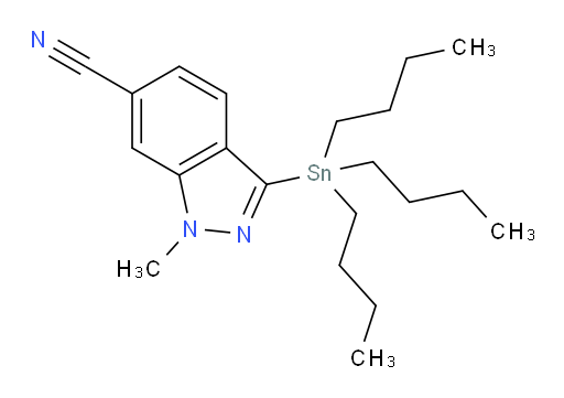 1-methyl-3-(tributylstannyl)-1H-indazole-6-carbonitrile
