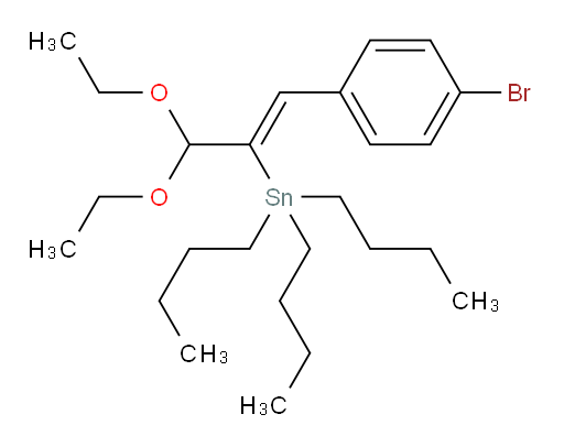 (Z)-(1-(4-bromophenyl)-3,3-diethoxyprop-1-en-2-yl)tributylstannane