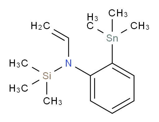1,1,1-trimethyl-N-(2-(trimethylstannyl)phenyl)-N-vinylsilanamine