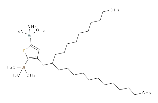 (3-(2-decyltetradecyl)-5-(trimethylstannyl)thiophen-2-yl)trimethylsilane