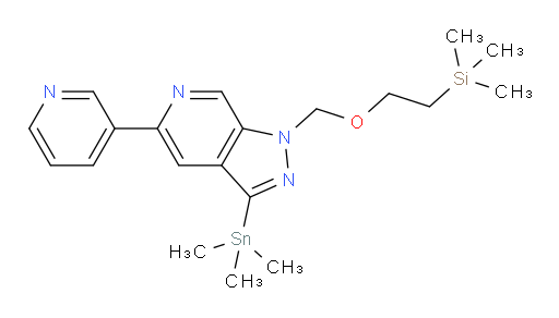5-(pyridin-3-yl)-1-((2-(trimethylsilyl)ethoxy)methyl)-3-(trimethylstannyl)-1H-pyrazolo[3,4-c]pyridine